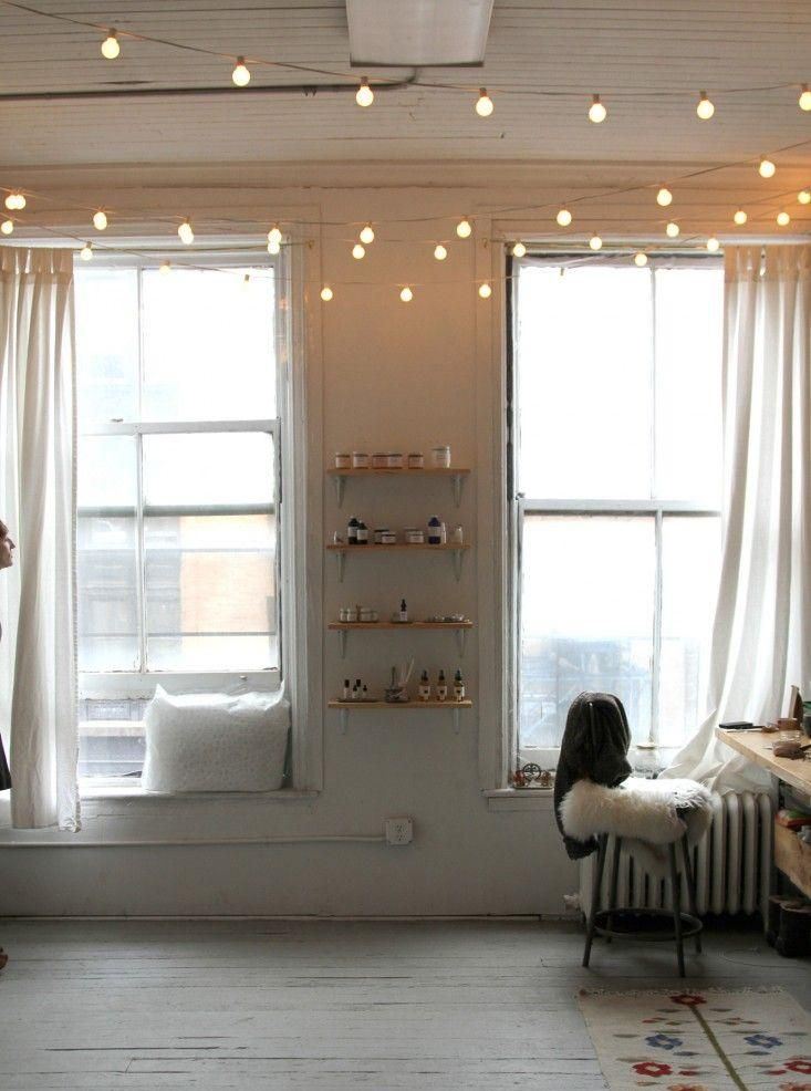 Keep The Holiday Glow Alive With These Winter Decor Ideas   Indoor String Lights Add A Warm Touch 