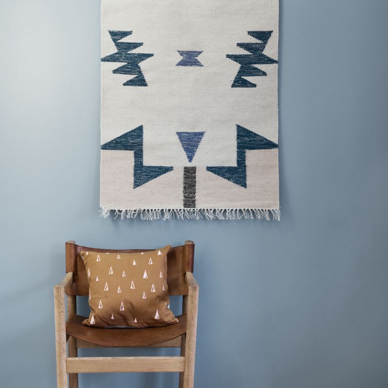 Kelim Rug from Ferm Living, with Illustration by Alyson Fox