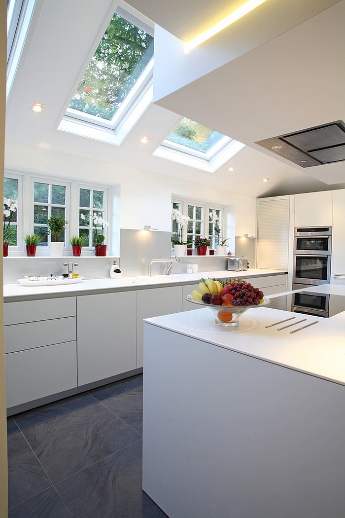 Let the skylights stand out as an architectural feature [Design: Bulthaup Winchester]