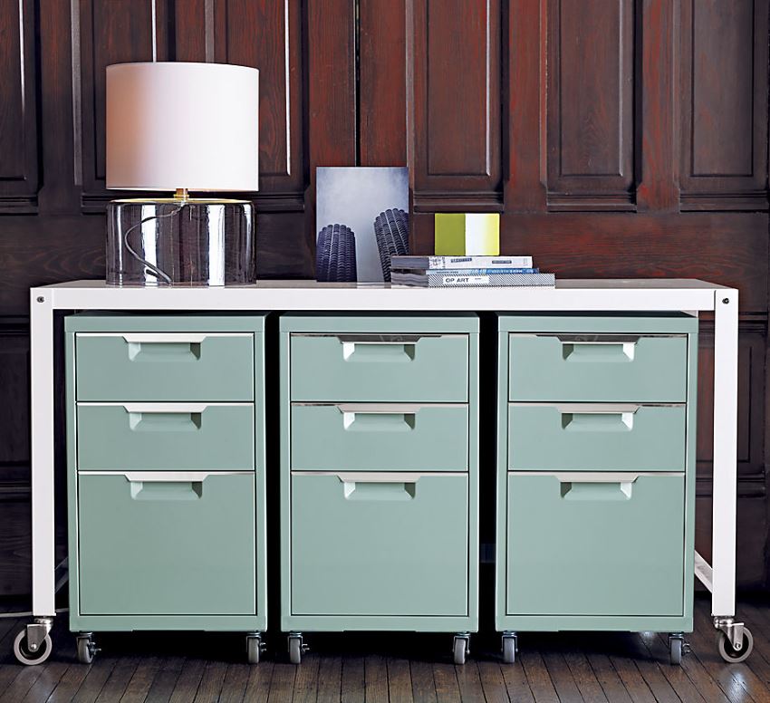 Mint filing cabinets from CB2