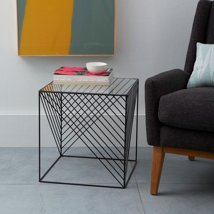 Modern side table from West Elm