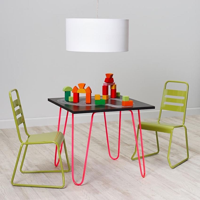 Neon table from The Land of Nod