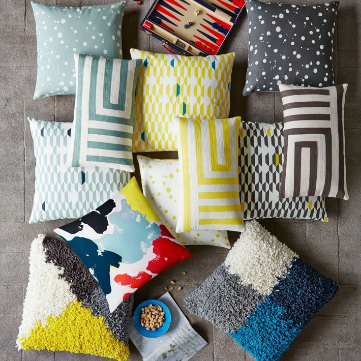 New pillows from West Elm