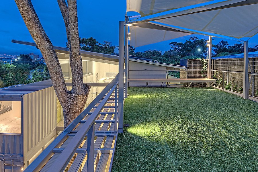 Rooftop garden on the top floor that doubles as a lovely sundeck