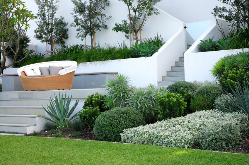 Sleek outdoor landscaping by Secret Gardens