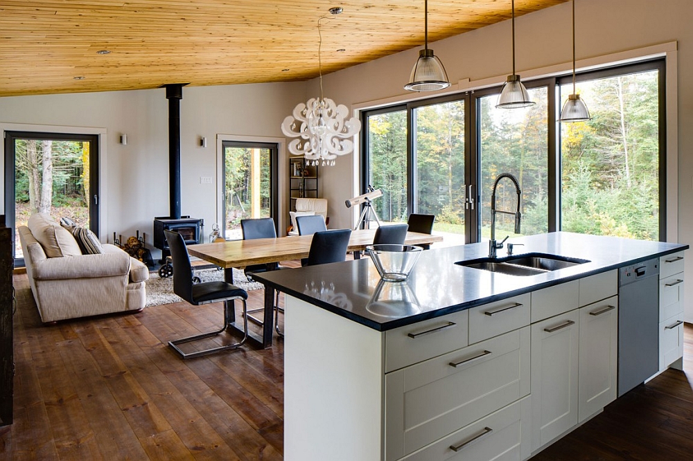 Modern Rustic Chalet Bolton-Est in Quebec by Boom Town