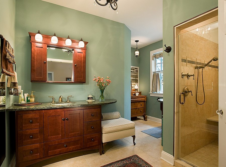 Smart lighting elevates the appeal of the traditional bathroom