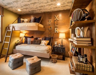 20 Rustic Kids’ Bedrooms with Creative, Cozy Elegance