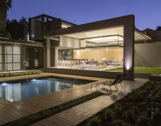 Lavish House Sar Dazzles with Elegant Indoor-Outdoor Interplay