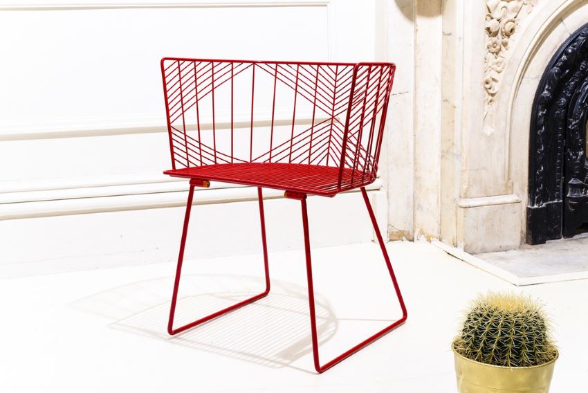 The Captain Chair in red from Bend Goods