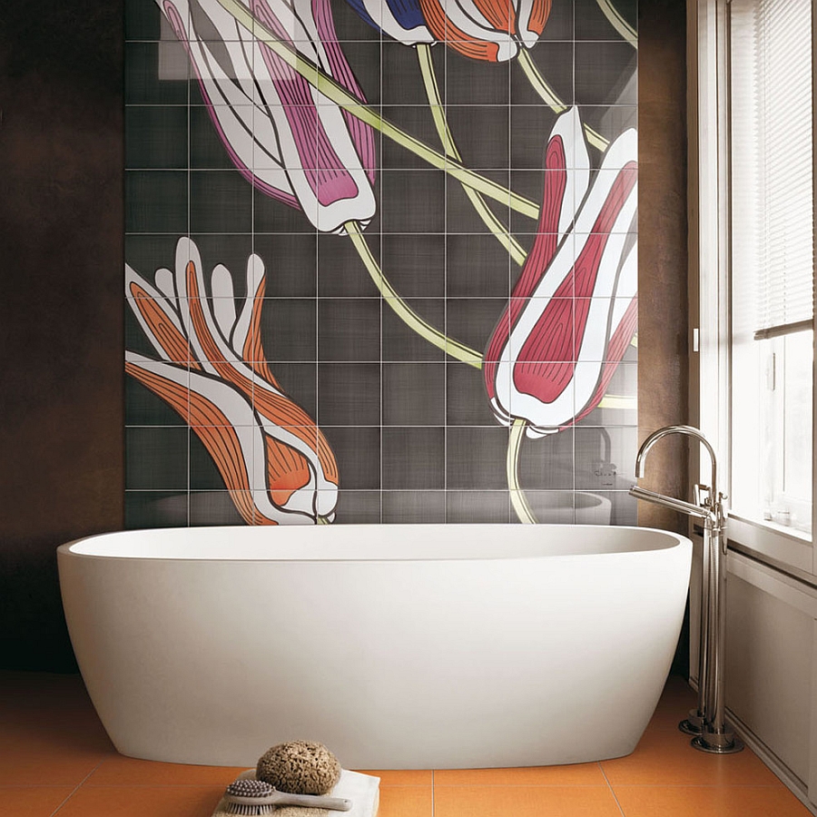 Turn to decorative ceramic panels for a truly unique bathroom