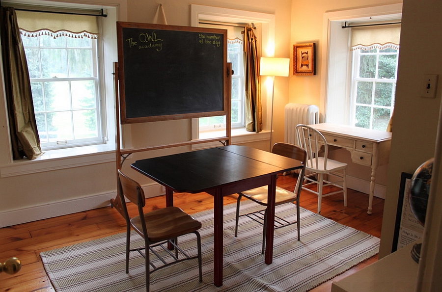 A simple chalkboard for the farmhouse style office