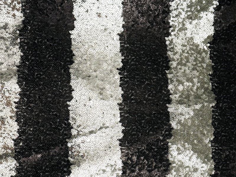 Black and silver sequined tablecloth from Bella Boutique