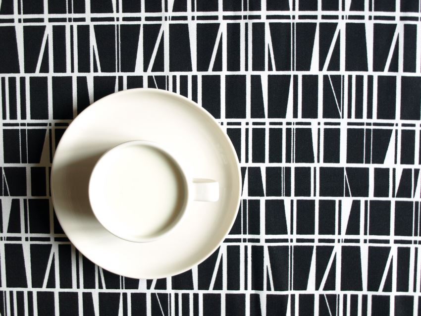 Black and white abstract tablecloth from Dreamzzzzz