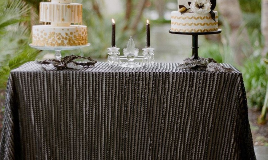 Create Sophisticated Drama with a Black Tablecloth