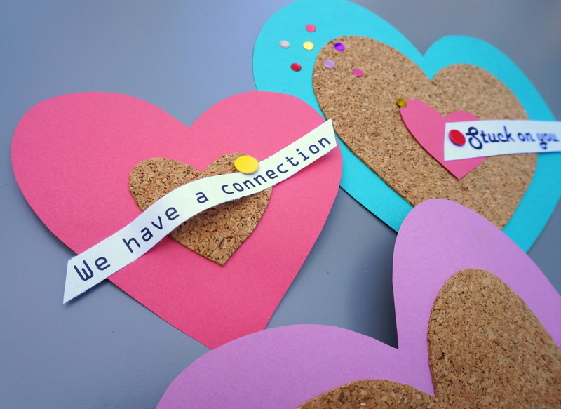 Bulletin board-style valentines