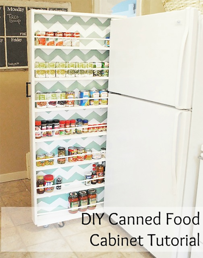 Canned Food Cabinet DIY