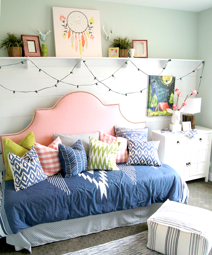 Colorfully Decorated Daybed