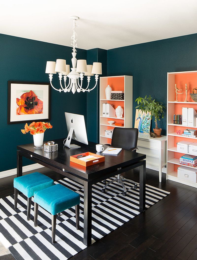 Combine orange with other bright hues [Design: Iba Design Associates]