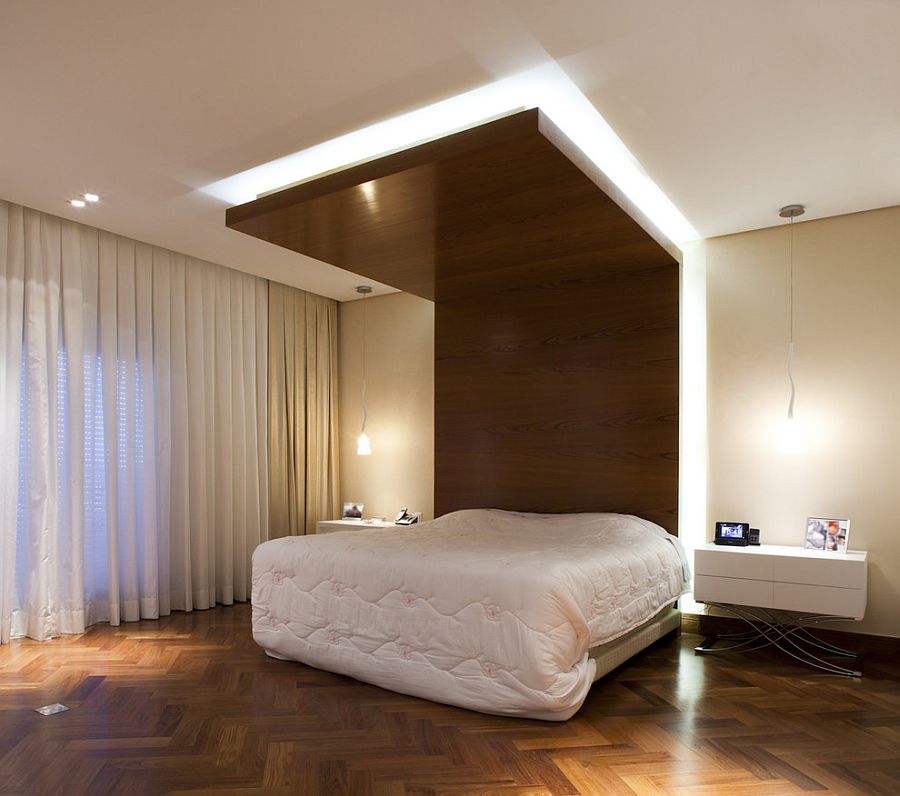 Contemporary bedroom with ingenious design [Design: CH Arquitetura]