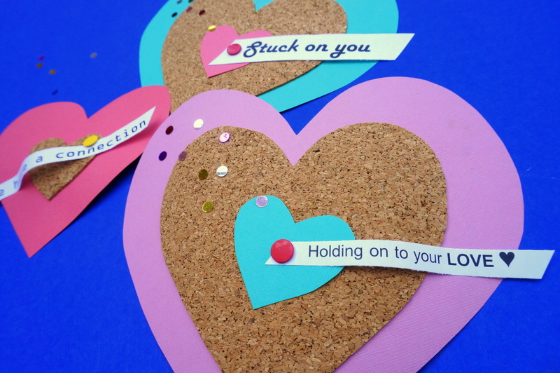 Cork heart valentines