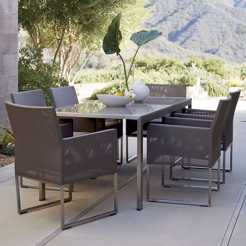 Dune dining furniture from Crate & Barrel