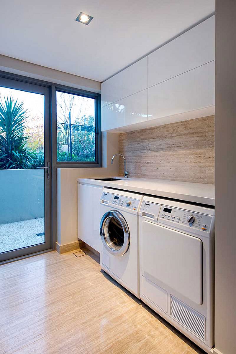 Ergonomic small laundry room design