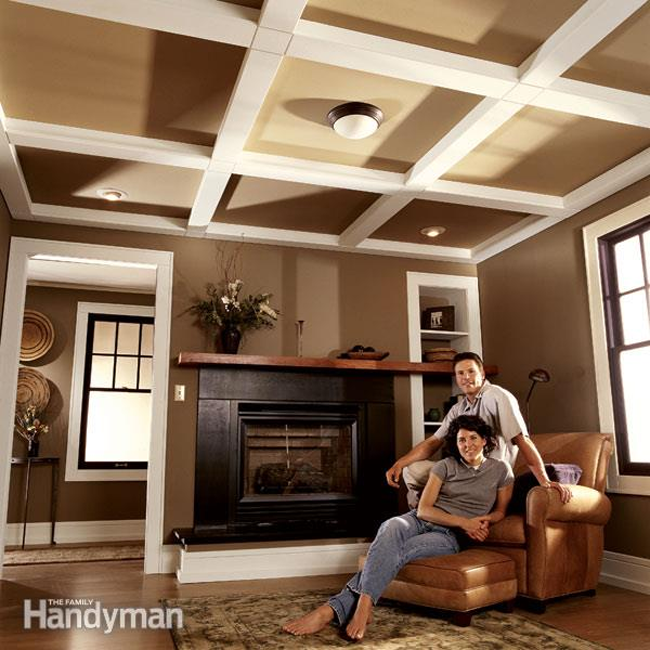 Family Handyman Beam and Panel Ceiling