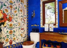 Faux-tile-wall-mural-creates-a-fun-focal-point-in-the-bathroom-217x155