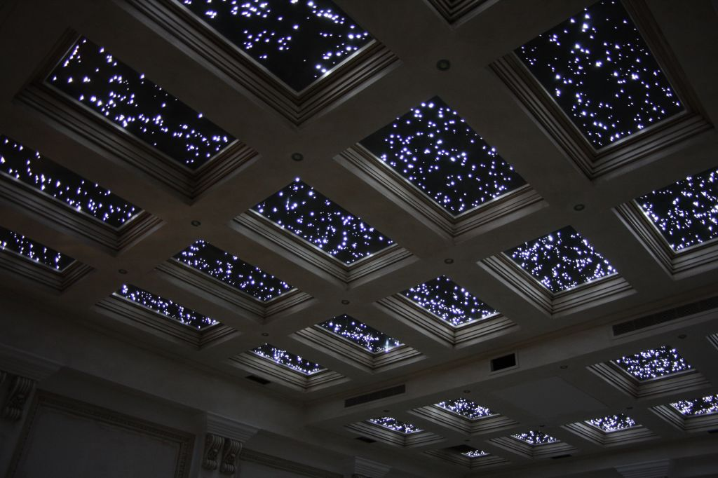 ceiling that looks like stars