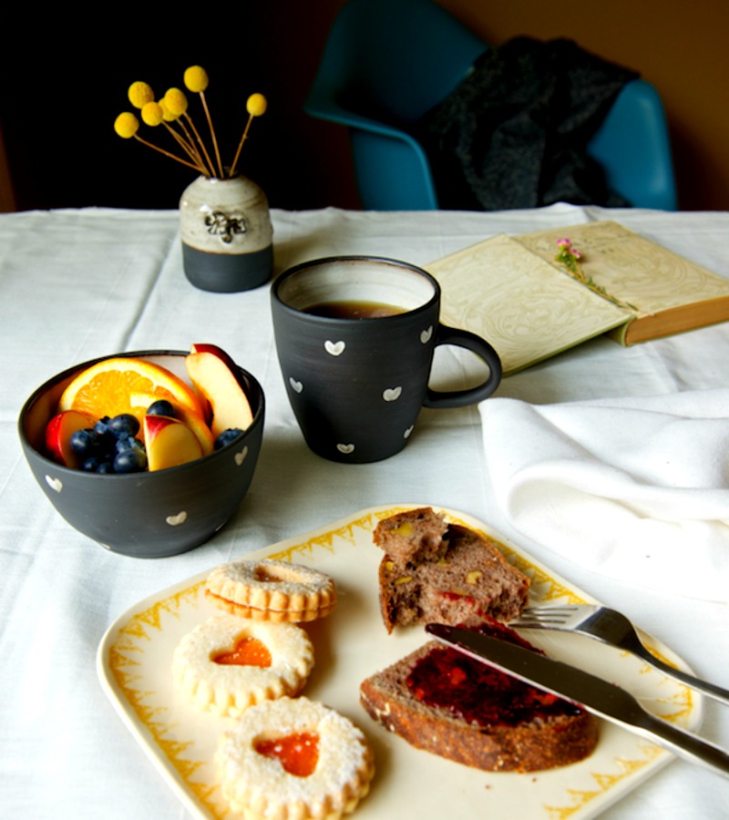 Hearts Stoneware Mug