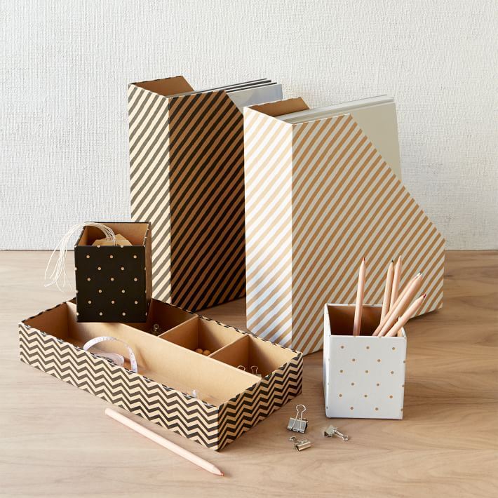 Kraft office accessories from West Elm