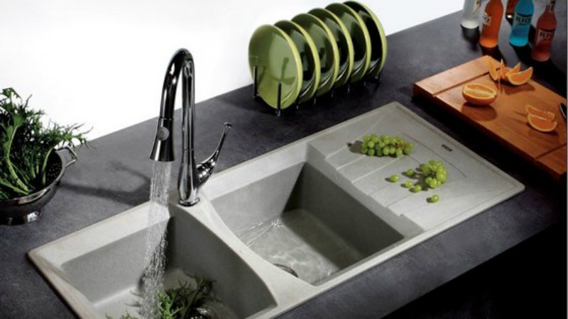 Light Grey Granite Sink