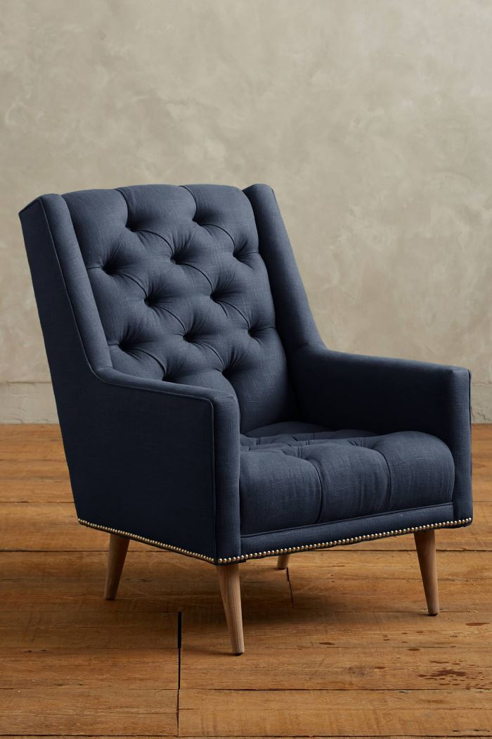 Linen armchair from Anthropologie