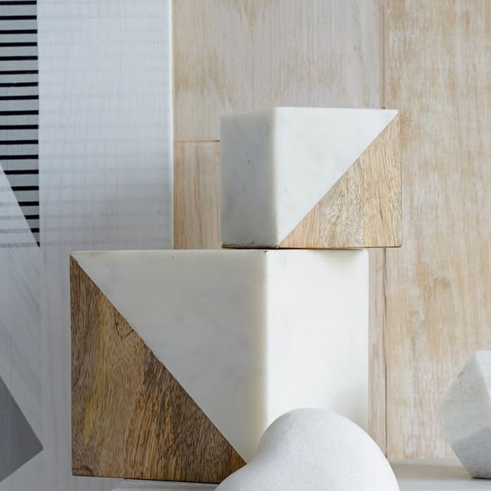 Marble and wood objects from West Elm
