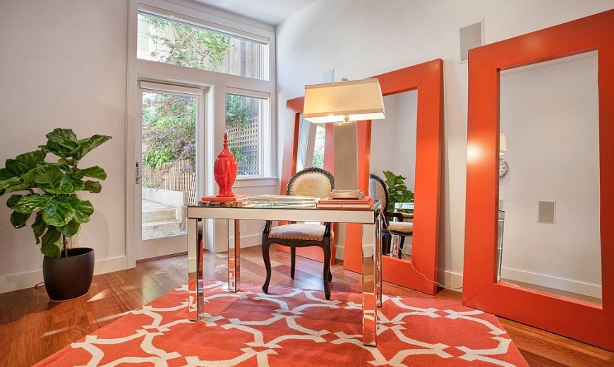 Hot Trend: 25 Vibrant Home Offices with Bold Orange Brilliance