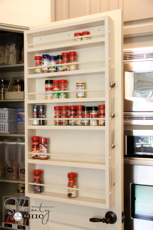 Pantry Door Spice Rack 