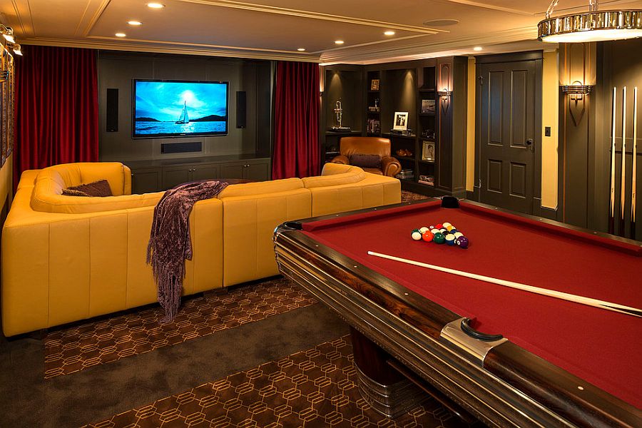 Image for home theatre design ideas basement