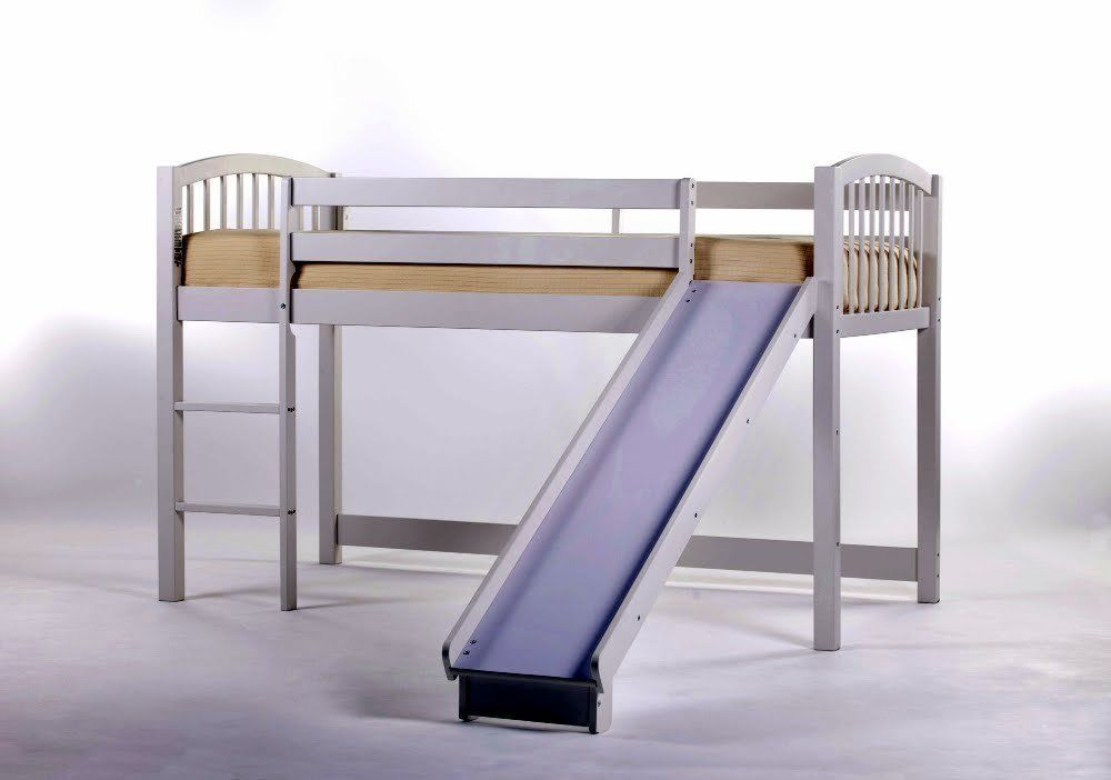 Princess Loft Bed with Slide Frame