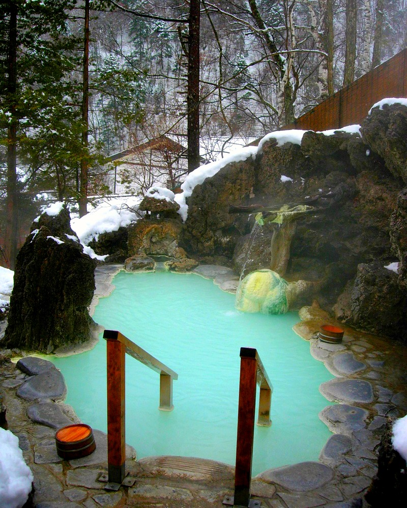 Private Winter Hot Tub