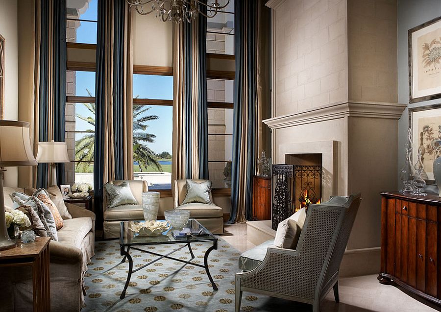 Sensational living room paints of a picture of sophistication and luxury! [Design: MH Interior Design]