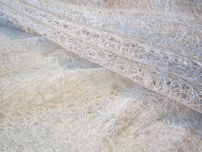 Silver polyester fabric from Avisa Fabrics