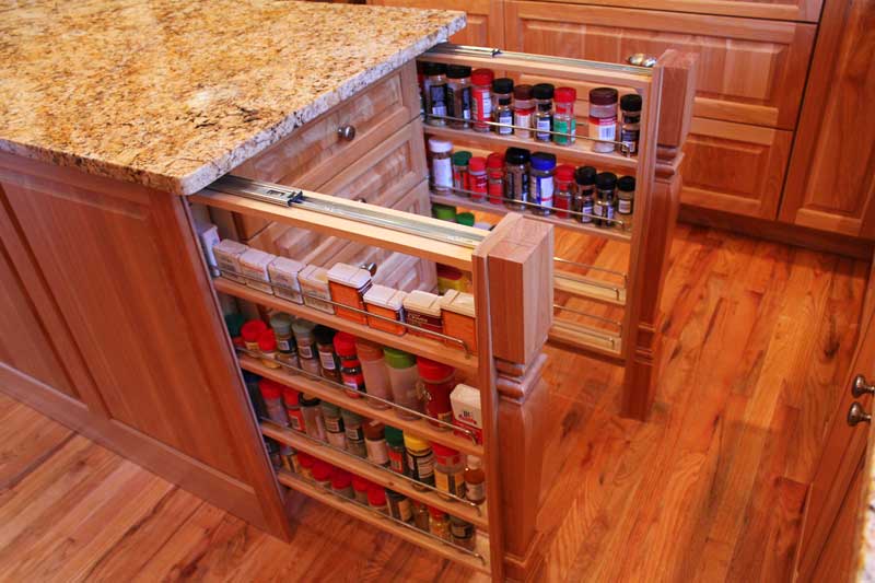 Hidden wine cellar in kitchen island hot sale