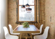 Small-industrial-style-dining-room-with-lovely-lighting-217x155