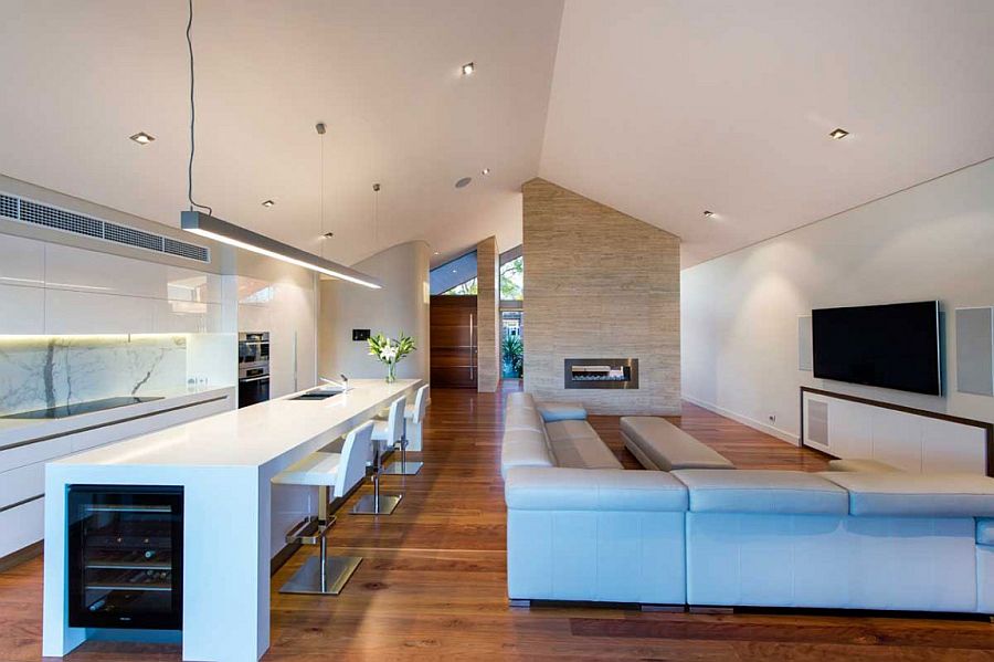 Smart design makes perfect use of the vaulted ceiling