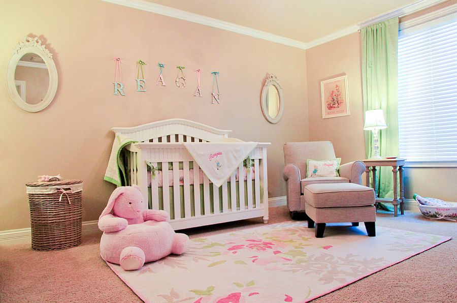 rose themed nursery