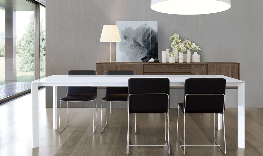 Super sleek dining table brings minimalism to your home