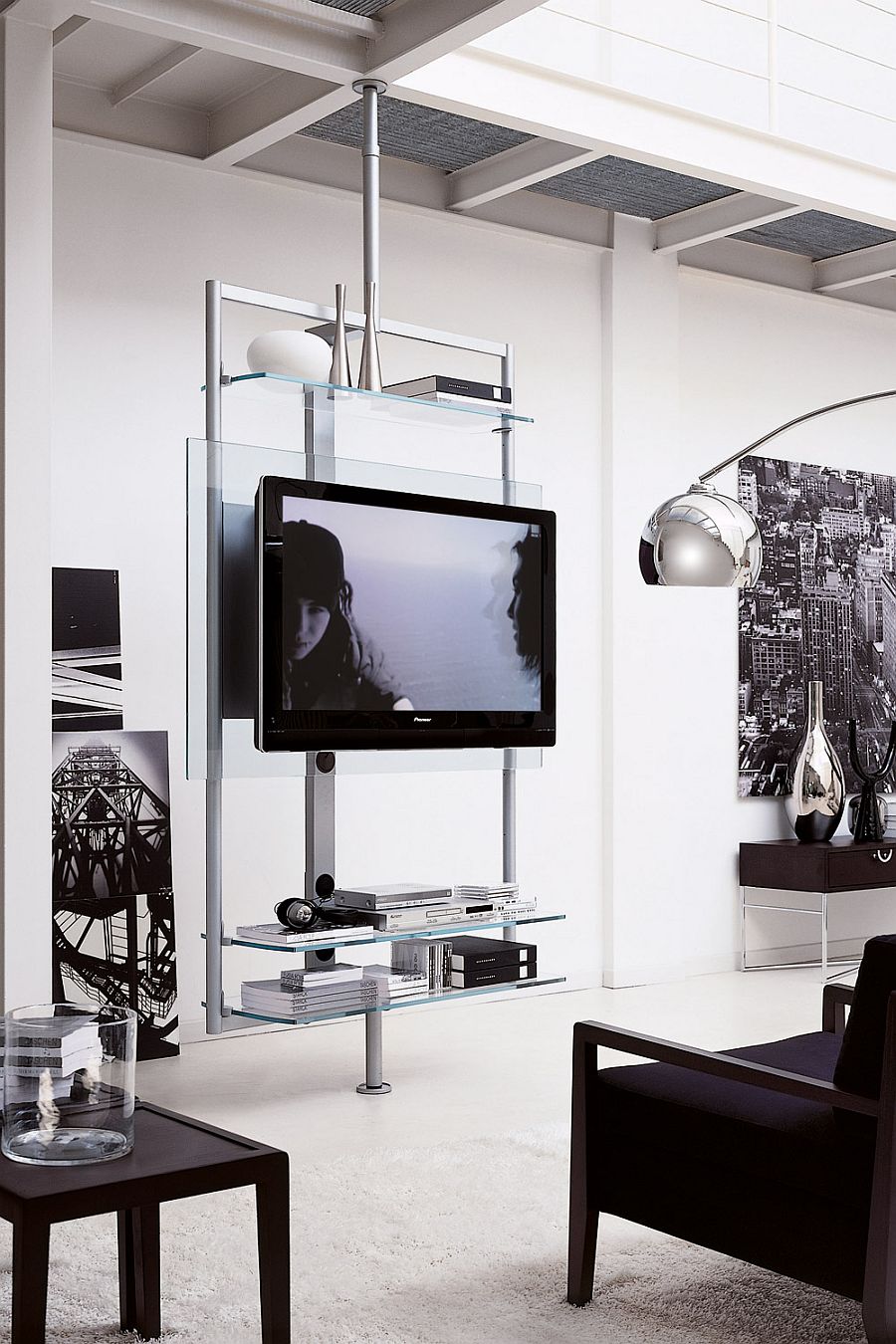 contemporary tv table