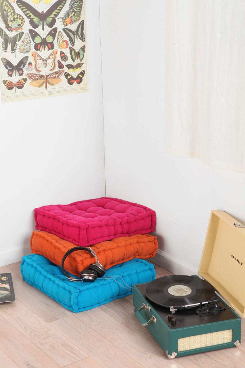 Tufted floor pillows from Urban Outfitters