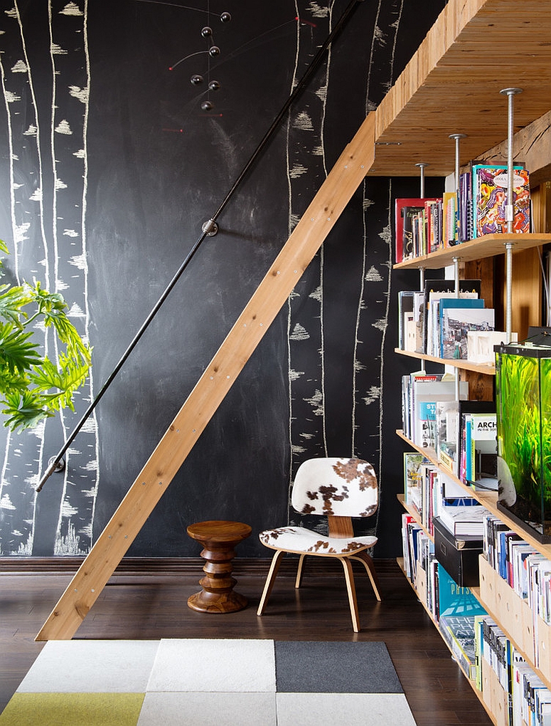 Turn the chalkboard wall into a work of art [Design: Pause Architecture + Interiors]